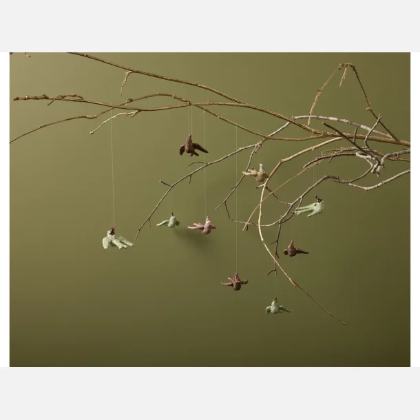 Detaljeret juleophng due fra Medusa Copenhagen – perfekt til juletr, vindue eller troldegren