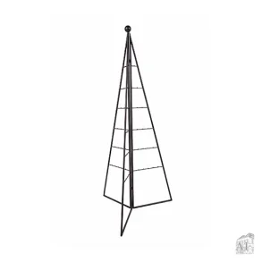 Foldbart juletr� i sort metal fra Det Gamle Apotek, 149 cm h�jt.