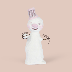 Snemand Ben julefigur med r�de kinder og varmt smil