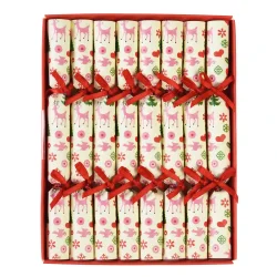 Pakke med 8 sm knallerter til dekoration 