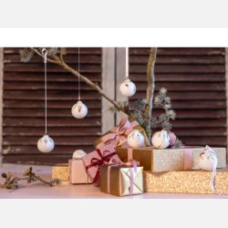 Medusa Copenhagen julekugler som del af juledekoration