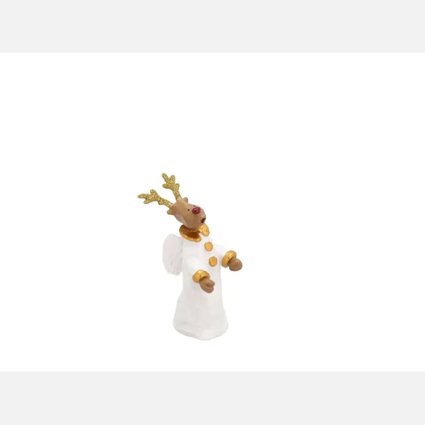 Juledekoration med Valentino i vindueskarmen