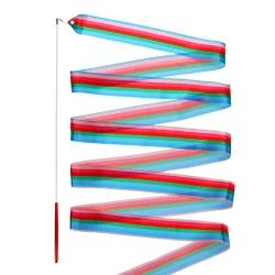 Gymnastikb�nd til b�rn &ndash; stav og b�nd vist samlet