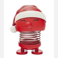 Hoptimist Santa Bimble – julefigur med nissehue og smil