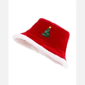 Snazzy Santa r�d jule-b�llehat i fl�jl med juletr�
