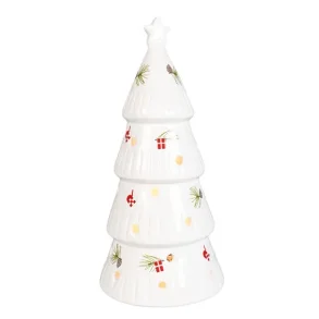 Juletr med LED lys – hvid dolomit fra Det Gamle Apotek