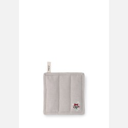 Christmas Fable grydelap fra JUNA med broderede julemotiver i naturfarver