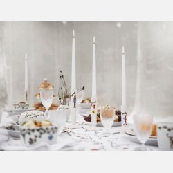 Khler keramik lysestage p 20 cm, tidlst design fra Hammershi-serien – dansk design til hjemmets hygge og stemning