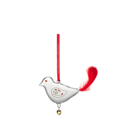 Holmegaard rets Julefugl 2025 – mundblst glas med svanemotiv