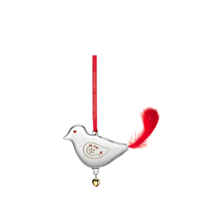 Holmegaard rets Julefugl 2025 – mundblst glas med svanemotiv