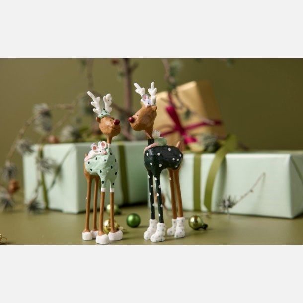 Hr &amp; Fru Rudolf 2024 ikldt nye grnne dragter.