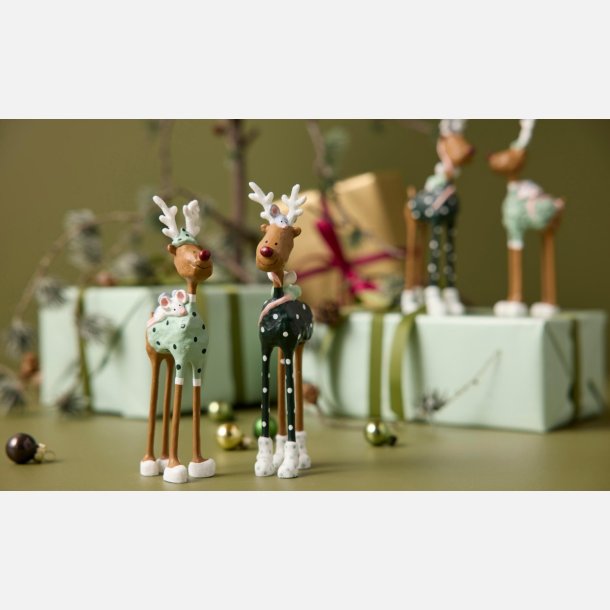 Hr &amp; Fru Rudolf 2024 ikldt nye grnne dragter.