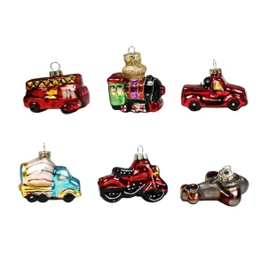 Kretjer til juletret – flerfarvet glasophng fra Det Gamle Apotek