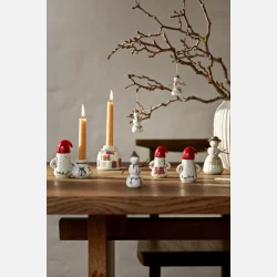 Dekorativ Nissefar fra Hammersh�i Christmas-serien, 6 cm i diameter.