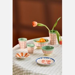 RICE melamine cup with stencil print