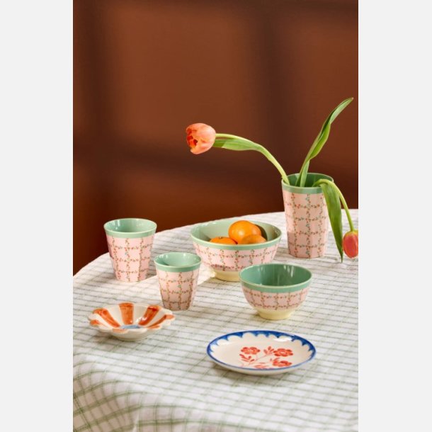 RICE melamine cup with stencil print