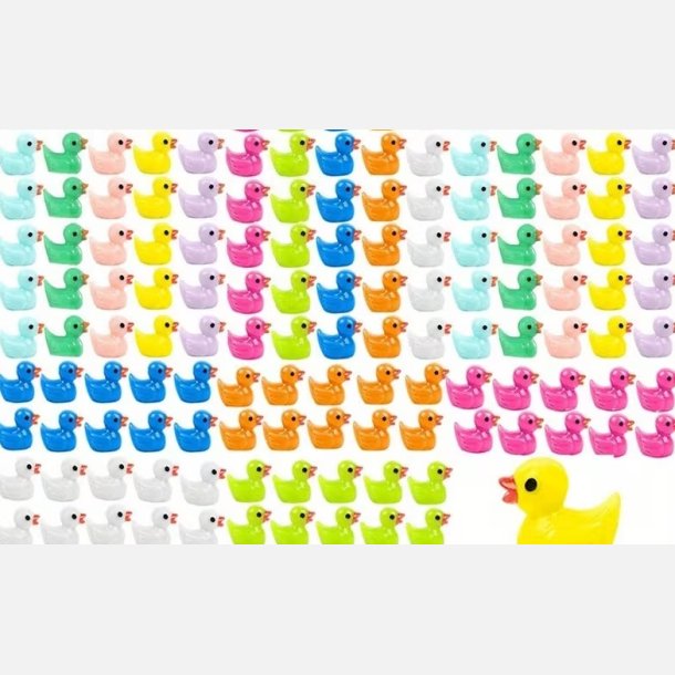 Mini�nder i klare farver � resin (1,2 � 1,7 cm), assorteret