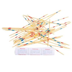 Klassisk pick up sticks spil i pap�ske