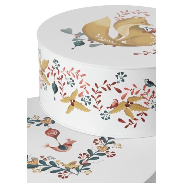 Detaljebillede af lg og porcelnsoverflade p opbevaringsdserne