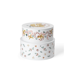 Rosendahl Grand Cru Cottage opbevaringsdser i hvidt porceln med natur-lg