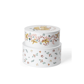 Rosendahl Grand Cru Cottage opbevaringsdser i hvidt porceln med natur-lg