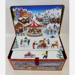 Kagedse med sneboldkamp og skjtelb – fdevaregodkendt og dekorativ