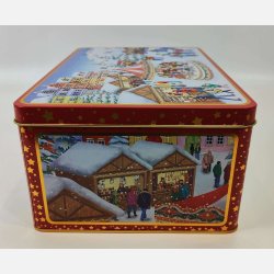 Julemanden lsser sin kane – detaljeret motiv p kagedsen