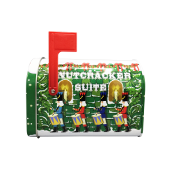 Silver Crane  Kagedse med nddeknkkere og julepost | 1,2 liter | Dekorativ og fdevaregodkendt