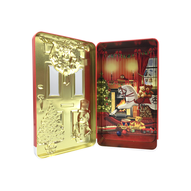 Kagedse med rd juledr, Silver Crane