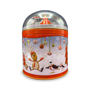 Kagedse med dansende pingviner og Rudolf – Silver Crane