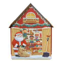 Spilledse kagedse formet som julemandens vrksted – Silver Crane