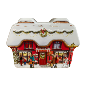 Kagedse formet som julehus – Silver Crane