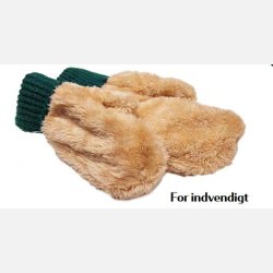 Varme r�de og hvide vanter til b�rn fra Snazzy Santa