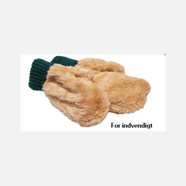 Varme r�de og hvide vanter til b�rn fra Snazzy Santa