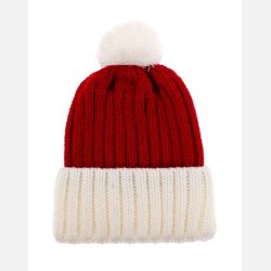 Snazzy Santa r�d og hvid beanie nissehue