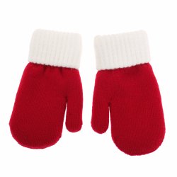 Snazzy Santa b�rnevanter med julemotiv i r�d og hvid