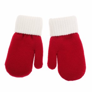 Snazzy Santa b�rnevanter med julemotiv i r�d og hvid