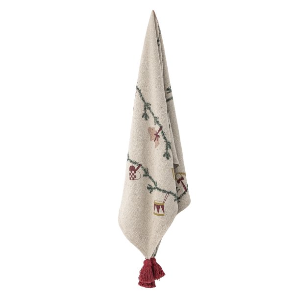 Yule juleplaid fra Bloomingville med stemningsfuldt print