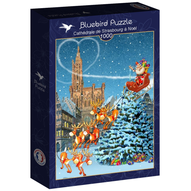 Strasbourg Katedral Jule Puslespil med 1.000 brikker 
