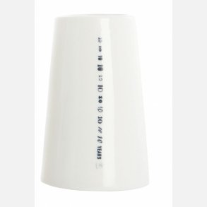 Hvid House Doctor Anniversary vase med tallet 10