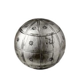Bloomingville deko kugle – antikslv og hnddekoreret