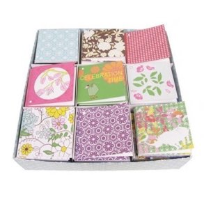 RICE dobbeltkort – 6 x 6 cm i assorterede designs