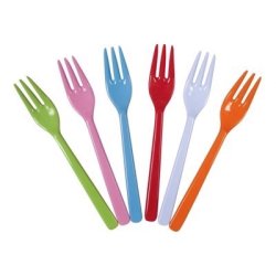 RICE melamingafler – pakke med 6 stk i assorterede farver