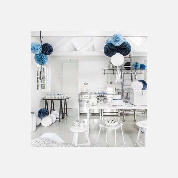 Pom pom St med 2 stk. - Bl