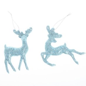 Bl rensdyr med glimmer – funky julepynt fra Det Gamle Apotek