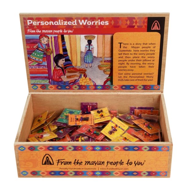 Bekymringsdukke, mini. 6 forskellige  