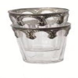 Sdt glas med slvkant fra house doctor.