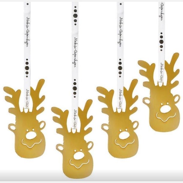 Medusa juleornament, 4 stk. Baby Rudolf 