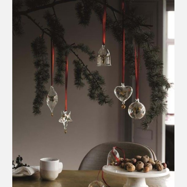 Holmegaard Christmas Julehjerte, julepynt i glas 