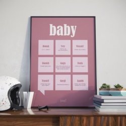 Babyplakaten GIRL